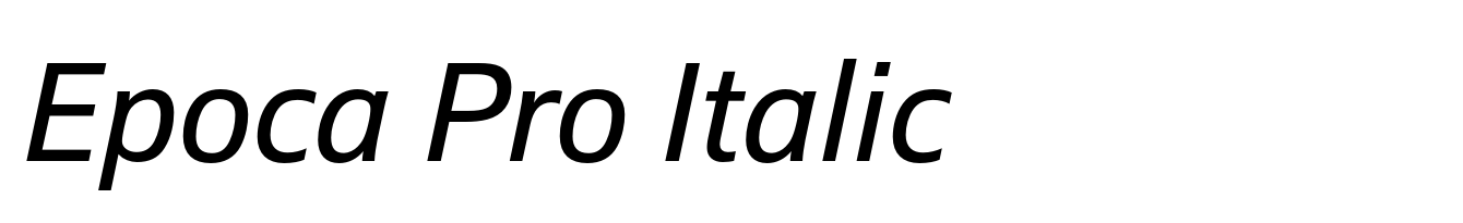 Epoca Pro Italic
